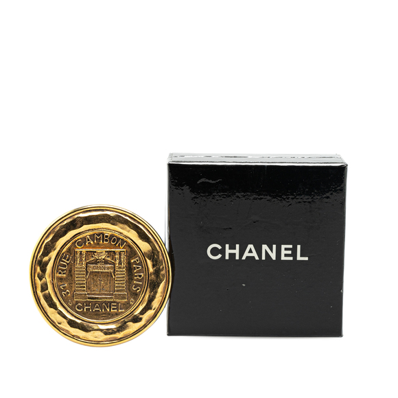 Pre-Loved Chanel Gold Plated 31 Rue Cambon Brooch - Picture 4 of 4